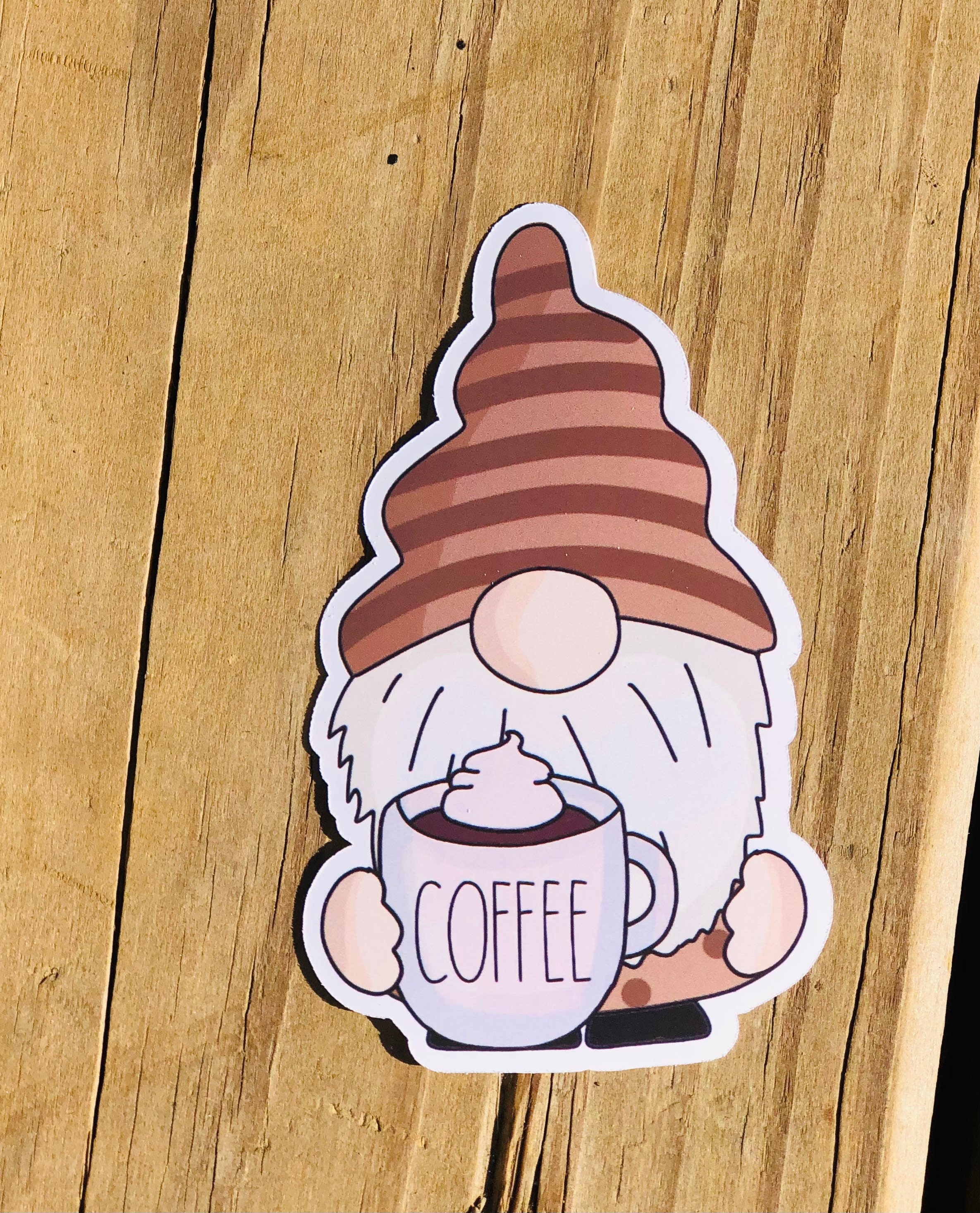 Coffee Gnomes Sticker Set, Coffee Lovers Gift, Coffee Drinkers Gifts, Gnome  Stickers, Coffee Accessories