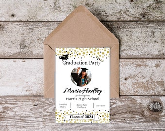 Graduation Party Invitation Editable | Graduation Party | Instant Download | Invite for Party | Fully editable by you | Graduation Invite