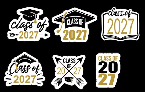 Class of 27 Stickers |Graduation Sticker | Sticker | Class of 2027 | Class of 2027 Stickers | Senior |