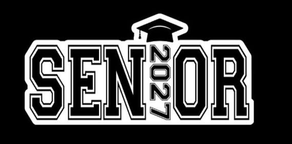 Senior 2027 Sticker | Senior Sticker | Class of 2027| Senior 27 |Graduation |Scrapbooking | Planner| School Stickers | college| high school