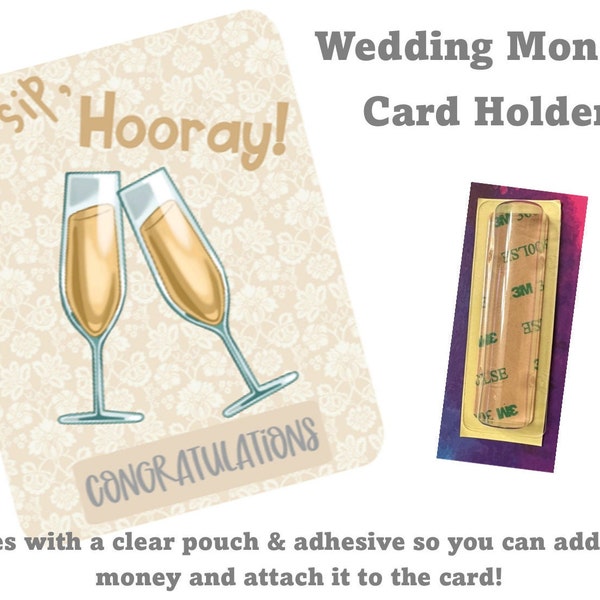 Wedding Gift Money Card, Gift for Newlyweds, Newlywed gift for her, Wedding Money Holder, Bridal Shower Gift