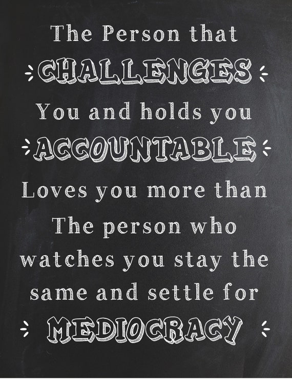 Inspirational Classroom Sign ~ The Person Who Challenges You...   ~