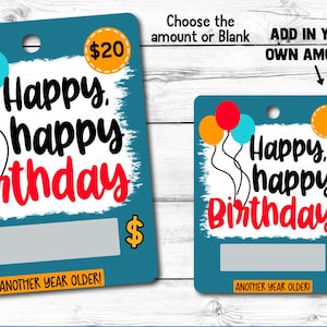 Happy Birthday Money Card, Money Card, Birthday Money Holder, Money Holder, birthday gift for teen, birthday gift for boy