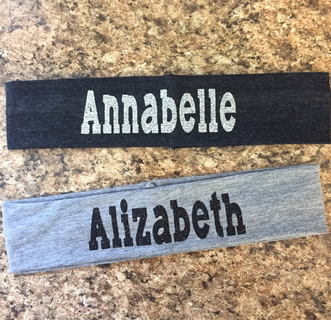 Personalized Name Headbands 2 Inch Headbands Etsy