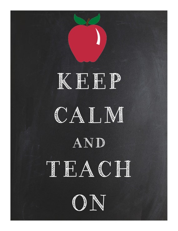 TEACHER BUNDLE~Keep Calm and Teach on AND Great Teachers Inspire~ Bundle ... Poster/Sign/Printable