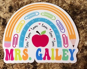 Personalized Teacher Sticker | Teacher Sticker| Sticker