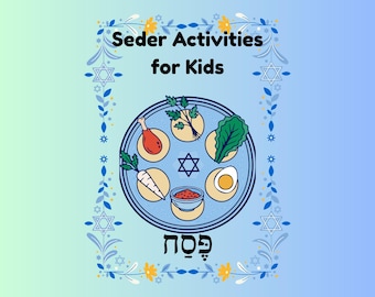 Passover Activities for Kids at the Seder Table | Printable Coloring Pages Maze Word Search PDF