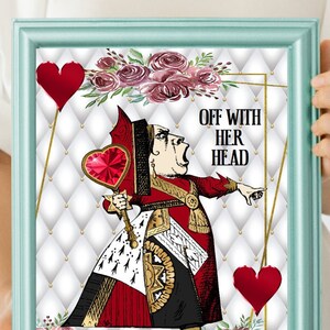 Alice In Wonderland Queen Of Hearts Card Soldiers Etsy