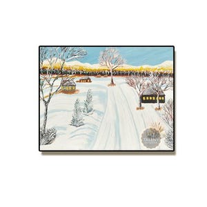 Winter Landscape, Winter Landscape, Winter Scenes, Cozy winter Prints, Snowy Winter, Art Print Snowy, Winter Art Digital,  Wall Décor