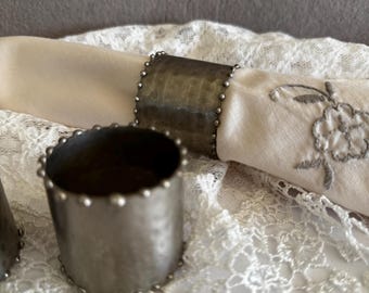 METAL NAPKIN HOLDER PROPPED, table decoration, round napkin holder, Vintage, original, gift idea