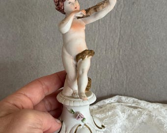 ヴィンテージ カポディモンテ ブルーノ メルリ 母と子の置物
