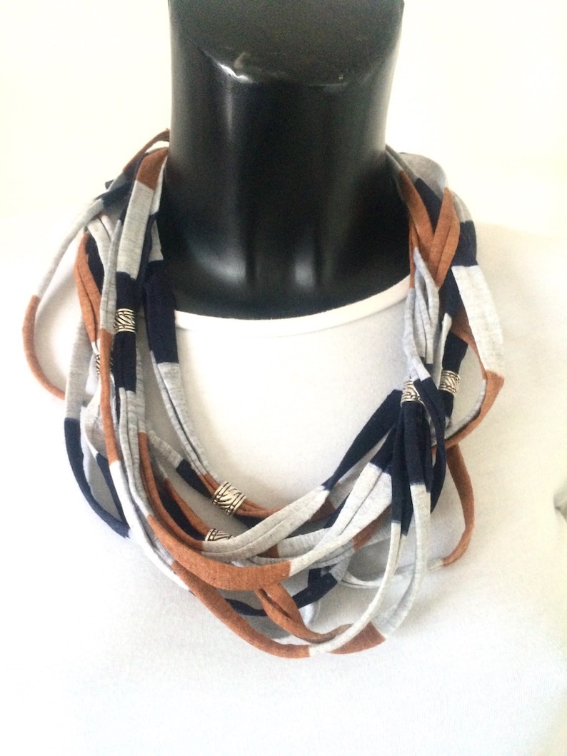 Collana Multifilo Avalaya Statement - Perline In Legno E Plastica, Marrone, Lunghezza 64 Cm, Stile Boho