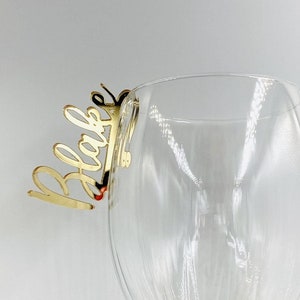 Pendentifs personnalisés en verre à vin de mariage Etiquettes personnalisées Marqueurs pour cocktails Marque-places découpés au laser Etiquettes suspendues pour boissons pour verres