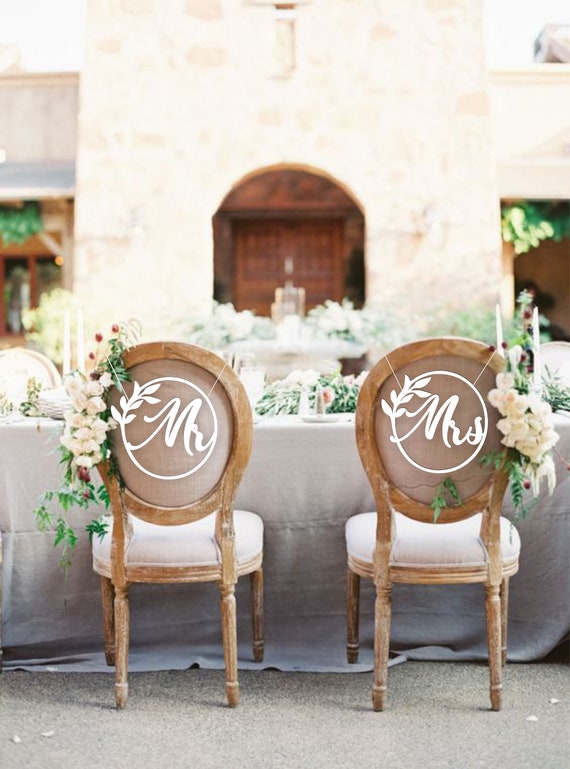 Wedding Mr & Mrs Chair Wedding Mr & Mrs Chair