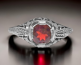 ヴィンテージ マーカサイト リング / アンティーク スタイル