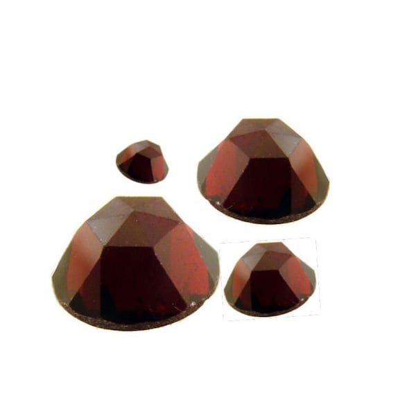 Antique Bohemian Style Rose Cut Garnet | Round Loose | Sold Individually