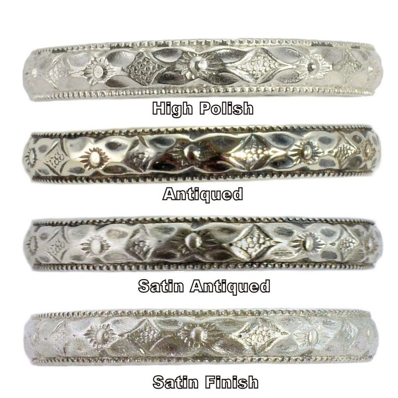 Sterling Silver Contoured Band Vintage Style 2mm Rope Pattern Curved Wedding Band