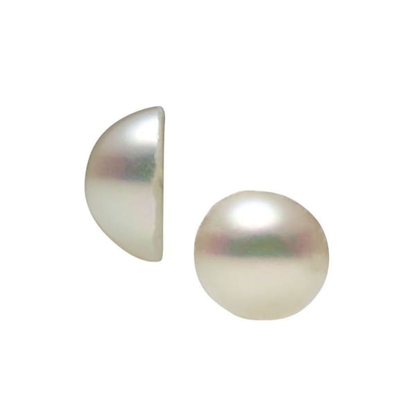 Half Round Cultured Seed Pearl | White Split Pearl | AA Quality