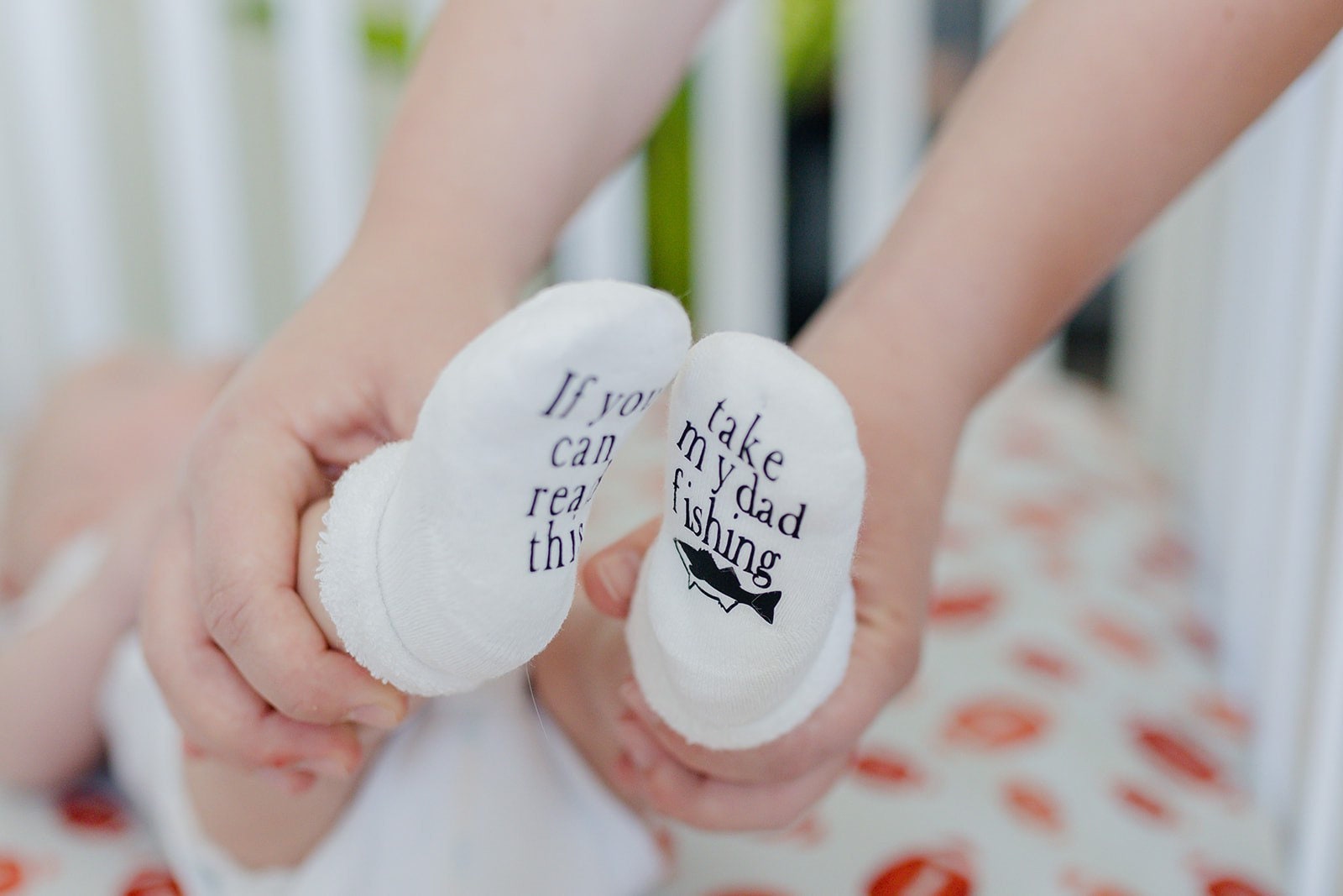 Fathers Day Gift, Fishing Gifts, If You can Read this Baby Socks, Gif…