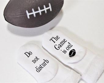Football Baby Socks: New Dad Gift, Sports Baby Shower