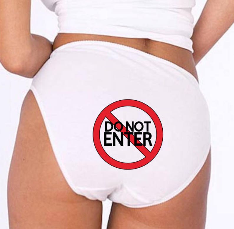 Bachelorette Lingerie Gag Gift Underwear Do Not Enter Etsy