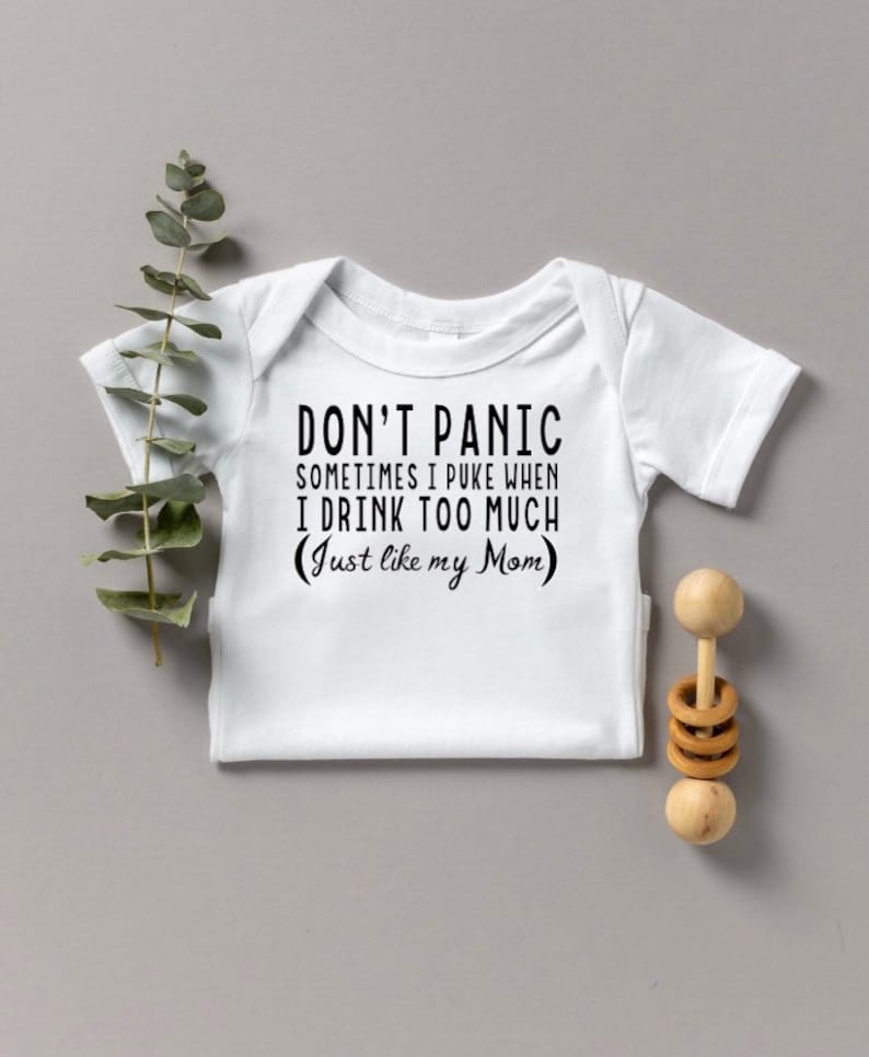 Gender Neutral Baby Shower Gift Sometimes I Puke When I Drink too Much Funny Fathers Day Gift Funny Baby Bodysuit Gift Unisex Baby Gift