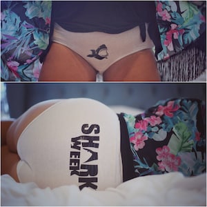 Shark Week Panties, Gag Gift Panties, Bachelorette Party Gift, Gag Gift, Bachelorette Panties, Bachelorette Underwear, Funny Underwear, Gift