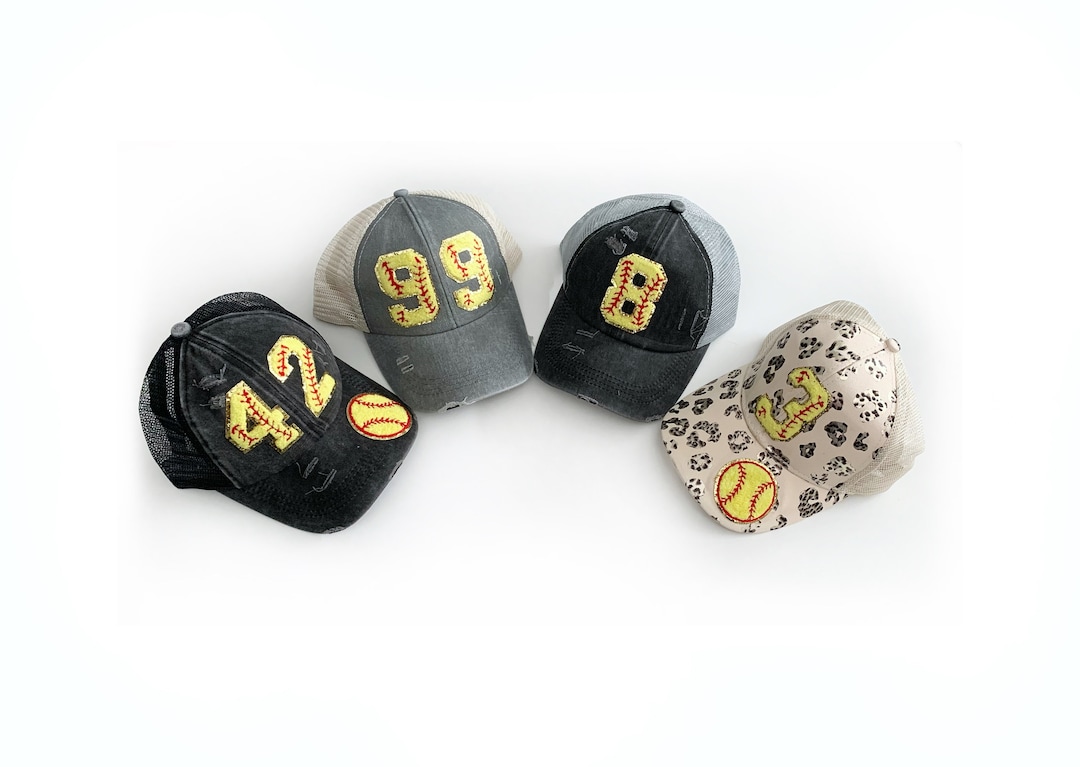 Personalized Ponytail Softball Cap for Softball Players and Softball