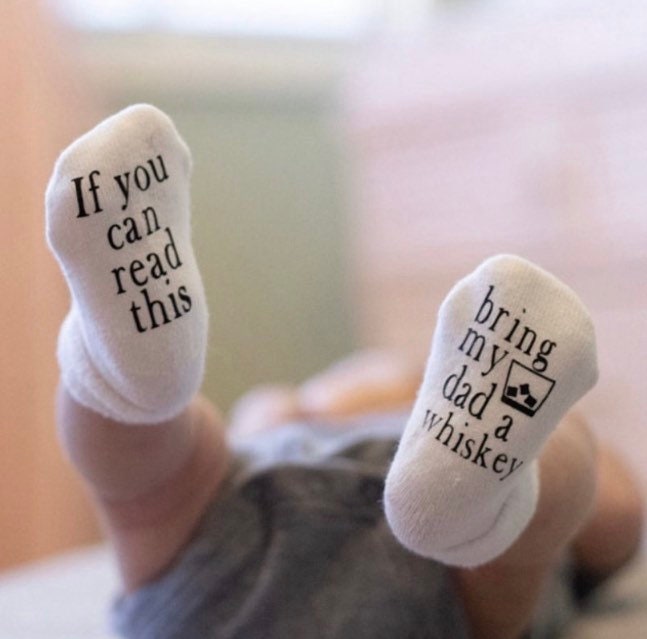 Father’s Day Gift From Daughter, If You can Read this Baby Socks, Whi…