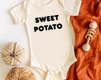 Sweet Potato Thanksgiving Baby Bodysuit | Gender Neutral Fall Shirt