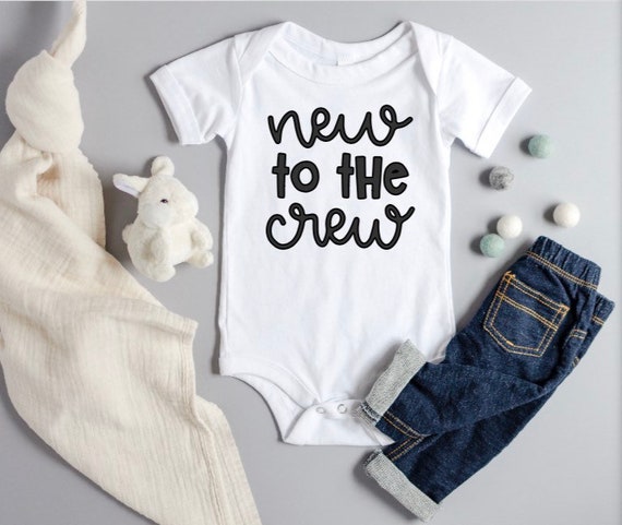 New to the top crew baby outfit