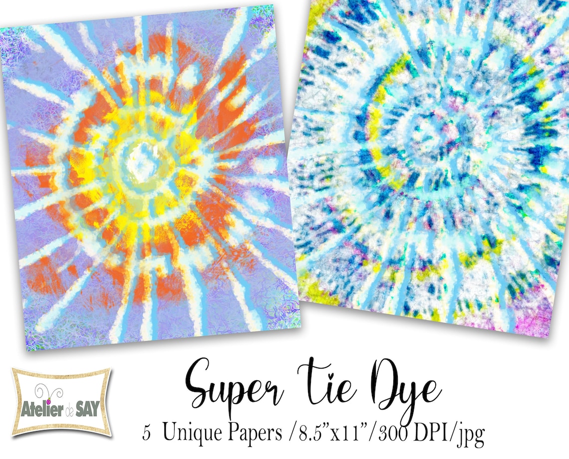 TIE DYE Digital Paper/hippie Paper/retro Digital Paper/printable Papers