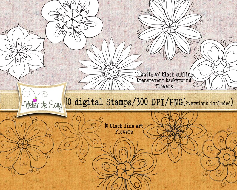 flower digital scrapbook flower line art flower digital stamp flower clipart flowers spring flowers line art printable flowers clip art art collectibles lifepharmafze com
