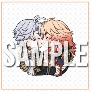 PRE-ORDER* Honkai Star Rail | Doorzichtige vinylsticker Phainon Mydei (Phaidei) - HSR Amphoreus