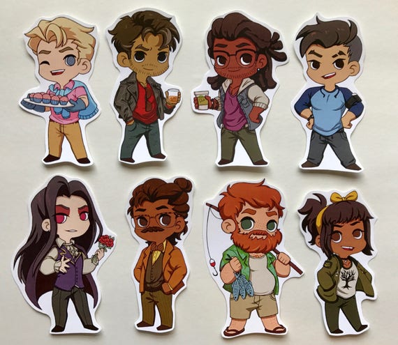 LAST STOCK: Dream Daddy Stickers | Etsy Dream Daddy Plush Pillows | Etsy