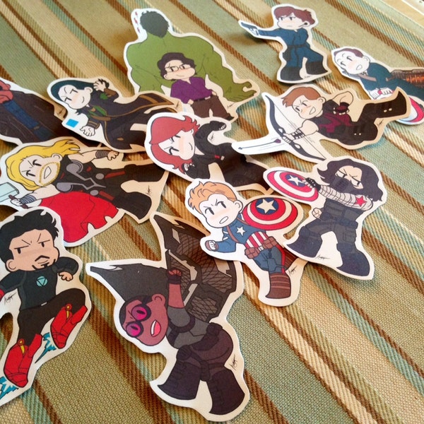 Avengers + The Winter Soldier Sticker Set *bonus stickers included*