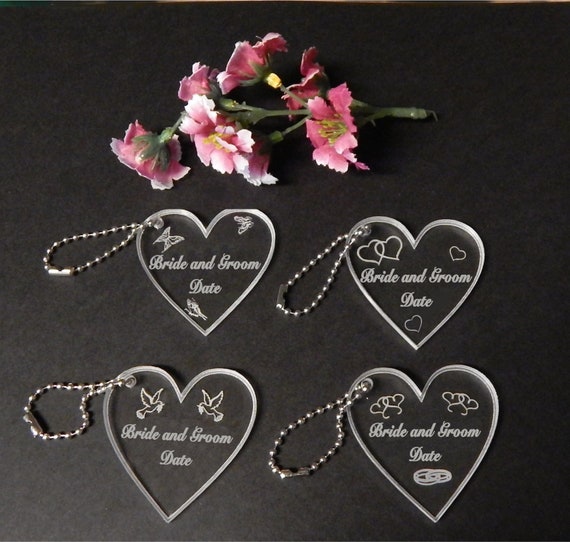 Custom on sale wedding keychains