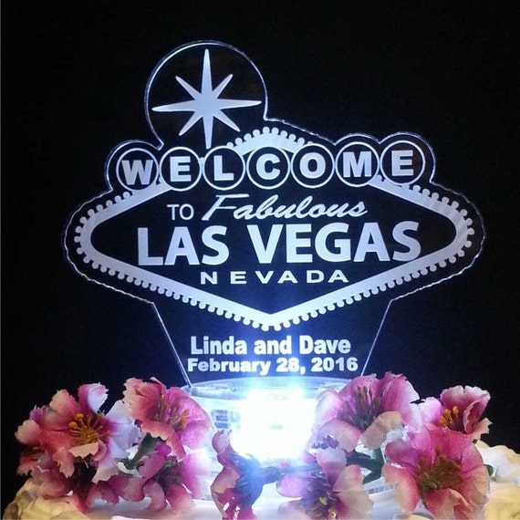 Personalized Las Vegas Sign LED Acrylic Wedding Anniversary - Etsy