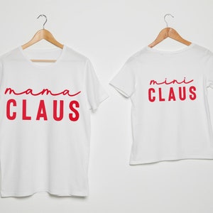 Mamá Claus y Mini Claus SVG Descarga digital Navidad SVG