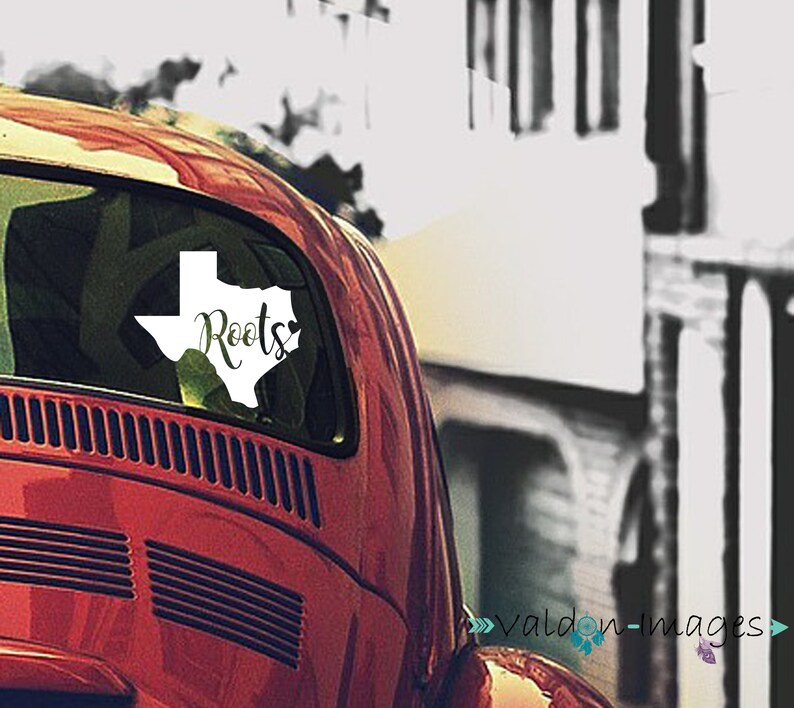 Roots Texas Decal, Vinyl Decal, Car Window Decal, Texas Car Decal ...