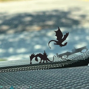 Dragon Hidden Easter Egg Decal, Windshield Decal Sticker, Funny Car Decal, Hidden Truck Vinyl Decal,  Cell Phone Sticker, Gifts For Men