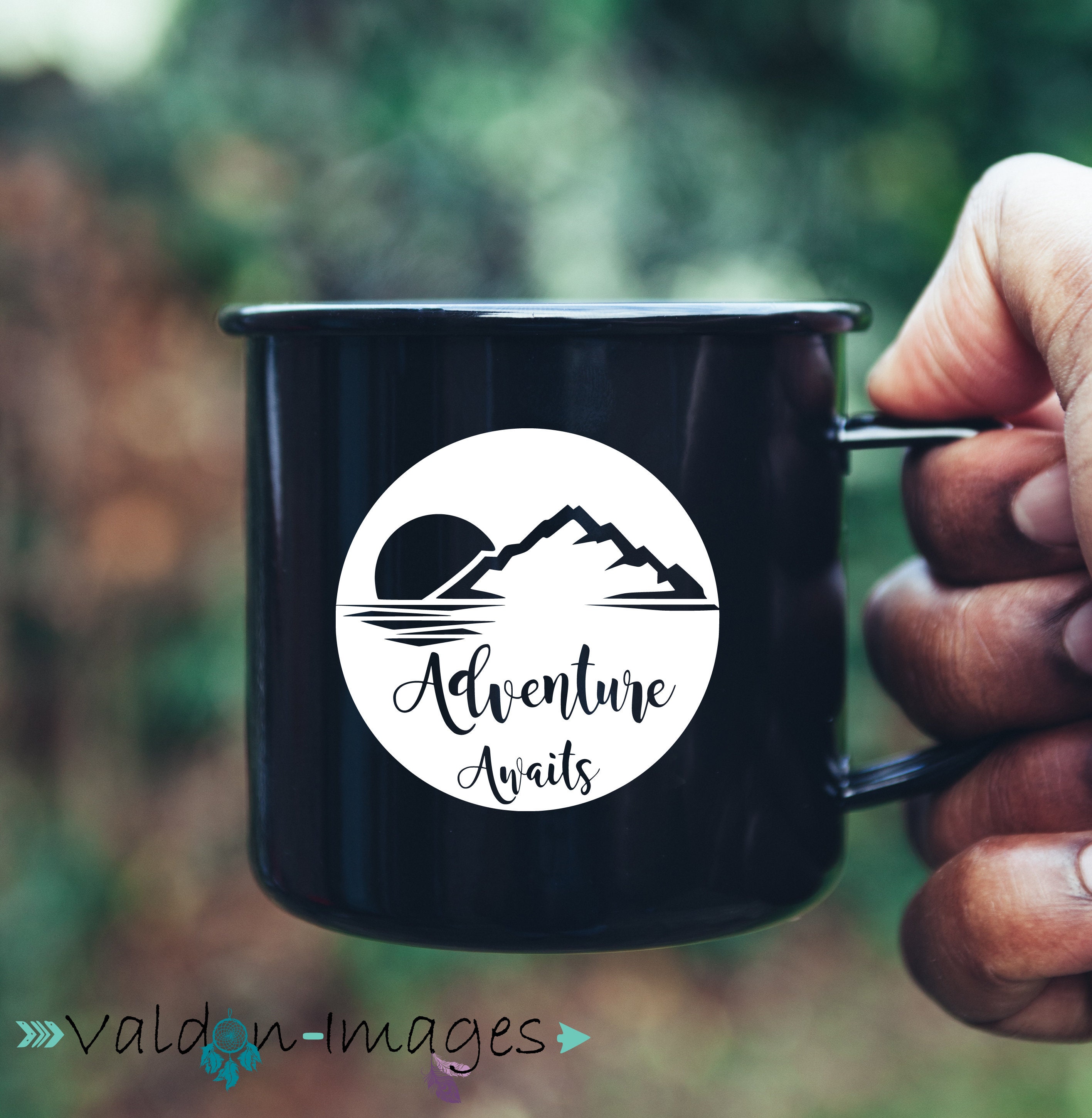Adventure Awaits Car Decal, Hiking Decal, Travel Decal, Laptop Decal ...