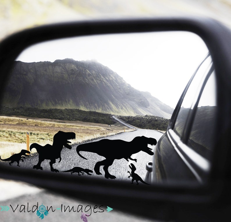 Trex Hidden Easter Egg Decal, Dino Windshield Decal Sticker, Funny Car Decal, Hidden Truck Vinyl Decal, Cell Phone Sticker, Gifts For Men image 1