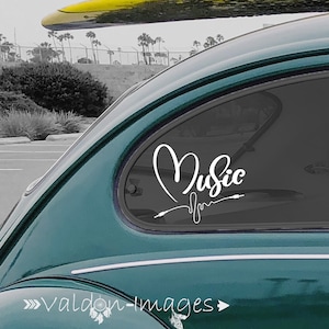 Musik Auto Aufkleber, Spruch Auto Aufkleber, Musik GeschenkIdeen, Musik Laptop Aufkleber, Musik Note Haut, Musik Aufkleber, Auto Aufkleber für Frauen, Geschenke für Männer