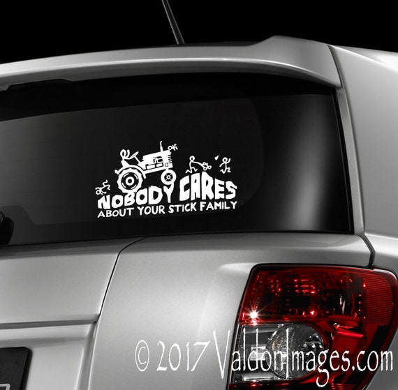 Monster Tractor Stick Family Car Decal, Funny Car Decal, Car Accessories,  Farming Decal, Laptop Decal, Auto, Sticker, Car Decal for Men 