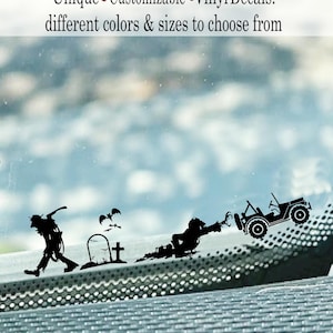 Calcomanía de huevo de Pascua oculto en una tumba zombi, pequeña pegatina para parabrisas, calcomanía de vinilo espeluznante para mini SUV, calcomanía para teléfono celular y portátil, regalo unisex