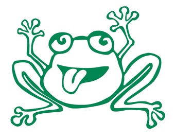 Peace frog car decal deals