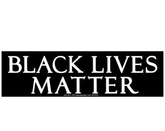 Black Lives Matter Anti-Racism BLM Movement Small Bumper Sticker/Laptop Decal or Magnet, 5.75-by-2 Inches