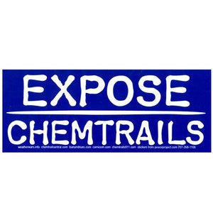 Exponer Chemtrails - Pegatina para parachoques / Calcomanía o Imán