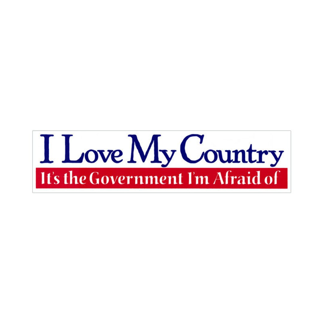Government For Your Government Bumper Sticker-204177
